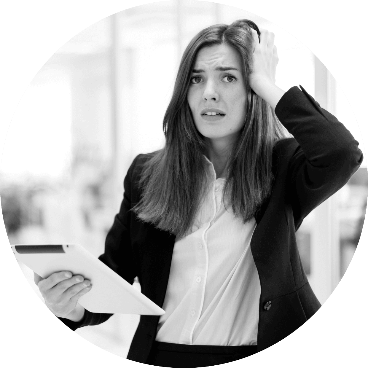 Nervous before a
presentation